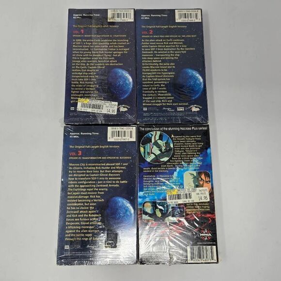 VINTAGE MANGA ANIME VHS ROBOTECH VOL 1-3 FHE MACROSS PLUS LOT OF 4 TAPES - Picture 4 of 4